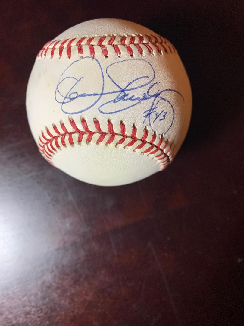 HOFer DENNIS ECKERSLEY Signed Baseball (1 of 1)