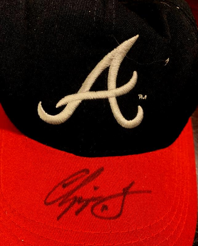 Braves Star CHIPPER JONES Signed Cap (1 of 1)