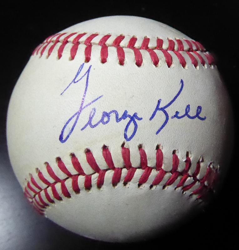 HOF 3B GEORGE KELL Signed Baseball (1 of 1)