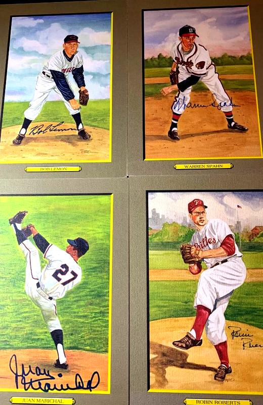 (4) HOF Pitchers Individually Signed Cards (1 of 1)