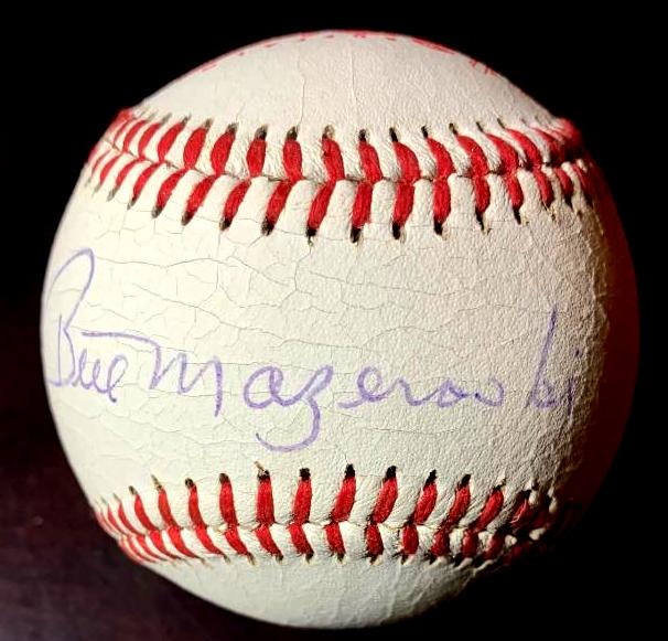 Pirates HOFer BILL MAZEROSKI Signed Baseball (1 of 1)