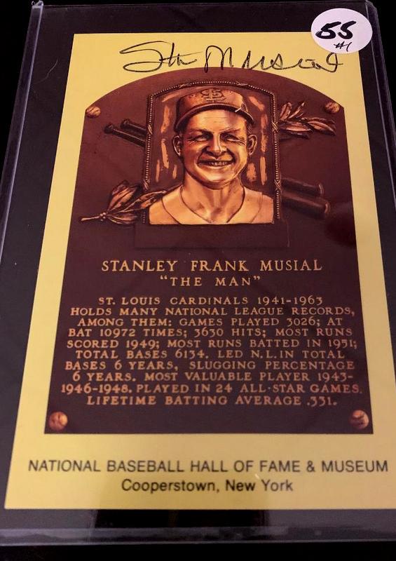 Baseball Great STAN MUSIAL Signed Card (1 of 1)