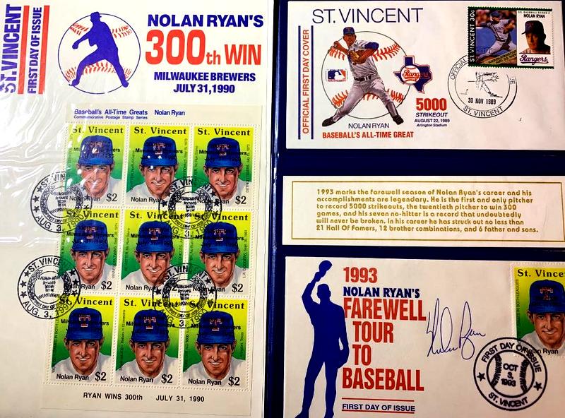 Baseball Legend NOLAN RYAN Signed First Day Cover (1 of 2)