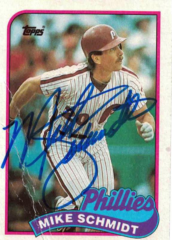 Greatest 3b MIKE SCHMIDT Signed Card (1 of 1)