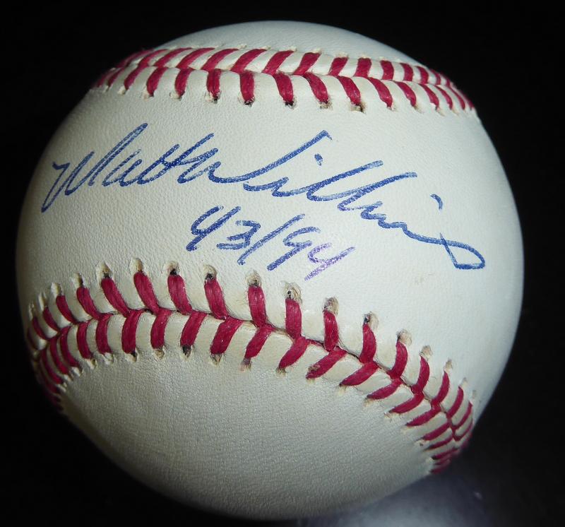 Ex Player and Manager MATT WILLIAMS Signed Ball (1 of 1)