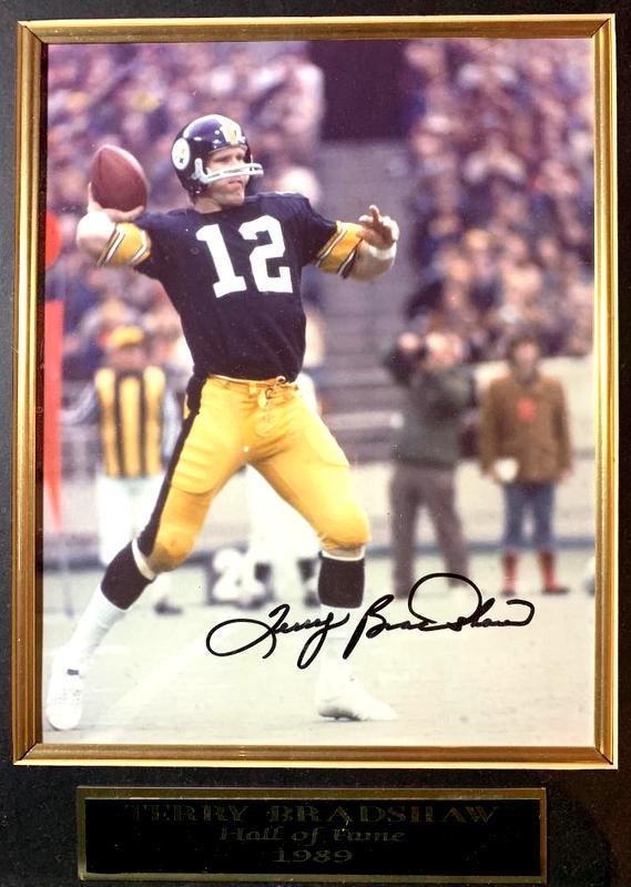 HOF QB TERRY BRADSHAW Signed/Framed Photo (1 of 1)