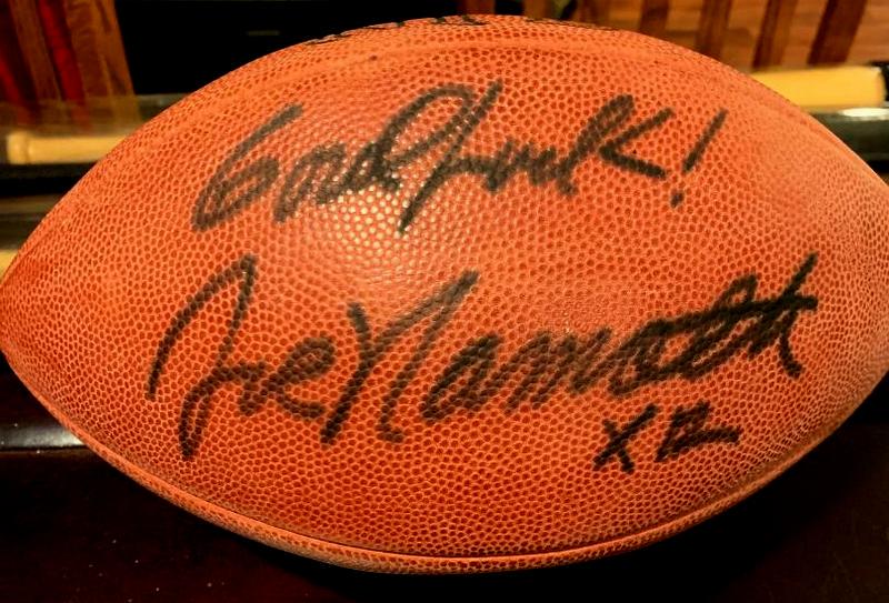 Jet Legend JOE NAMATH Signed Official Football (1 of 1)