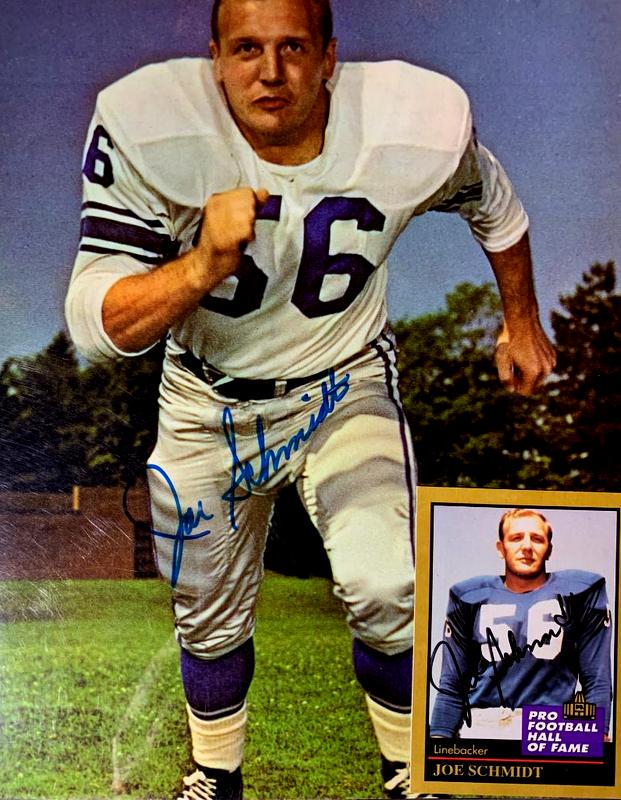 NFL HOFer JOE SCHMIDT (2) Signed Items (1 of 1)