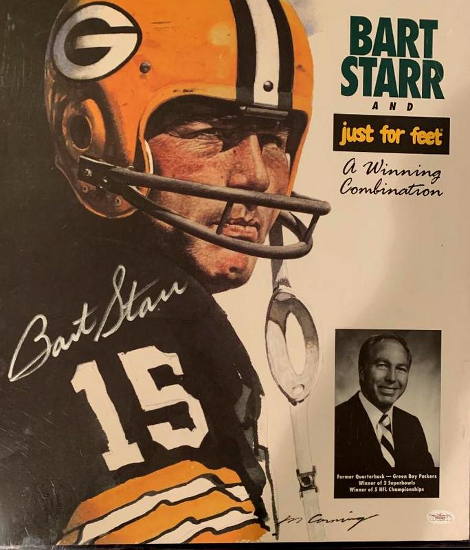 NFL Legend BART STARR Signed Large Print (1 of 1)