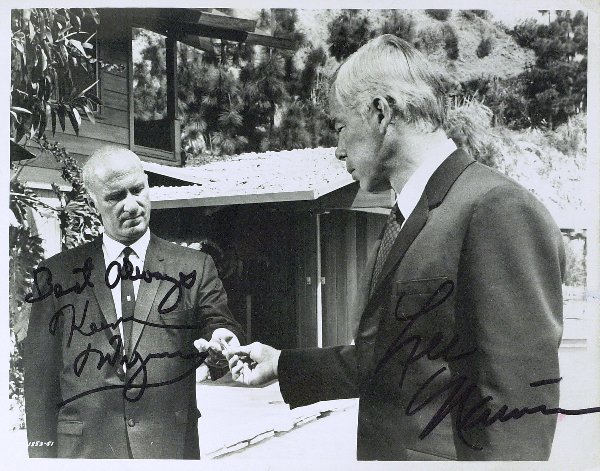 Actors LEE MARVIN/ KEENAN WYNN -Movie Still Signed