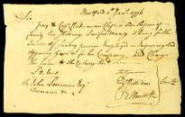 Founding Father OLIVER ELLSWORTH - 1776 Payorder for