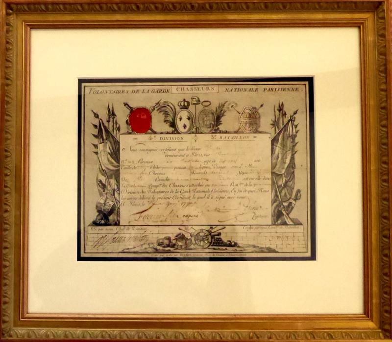 French Military Office MARQUIS de LaFAYETTE - Doc: Gilbert Du Motier, Marquis de LaFayette (1757-1834) French aristocrat, military officer. LaFayette fought in the American Revolutionary War, commanding American troops in several battles, including th