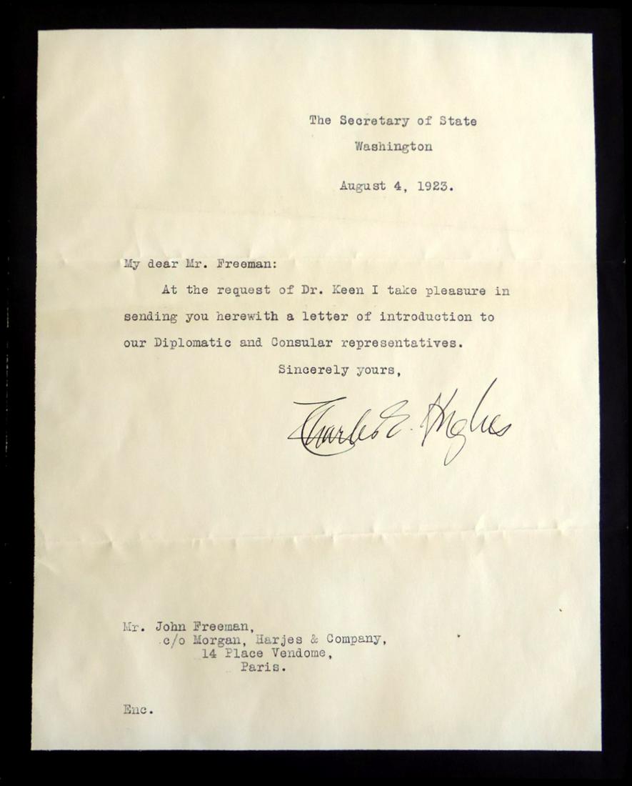 Politician, Jurist CHARLES EVANS HUGHES - TLS: Charles Evans Hughes (1862-1948) Politician, jurist. Hughes served as an associate justice of the Supreme Court of the United States (1910–16), U.S. secretary of state (1921–25), and 11th chief ju