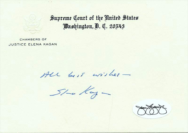 Jurist ELENA KAGAN - Supreme Court Card: Elena Kagan (1960- ) Jurist. Kagan was nominated by President Barack Obama in May 2010, and confirmed by the Senate in August of the same year. She is the fourth woman to serve as a Justice of the Sup