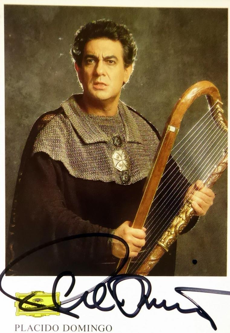 Spanish Opera Signed PLACIDO DOMINGO - Photo: Placido Domingo (1941- ) Spanish opera singer. Domingo has recorded over a hundred complete operas and is well known for his versatility, regularly performing in Italian, French, German, Spanish, Engl