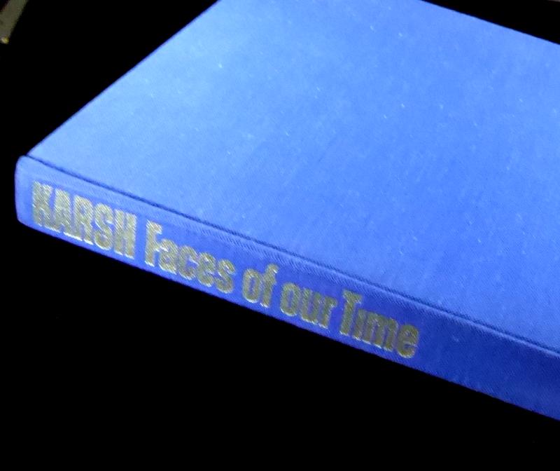 Photographer YOUSUF KARSH - Book, "Faces of Our Time": Yousuf Karsh (1908-2002) Photographer. Karsh known for his portraits of important and famous men and women of politics, Hollywood, and the arts, from Albert Einstein and Sir Winston Churchill to Walt 
