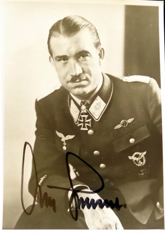 Gen, German Air Ace ADOLPH GALLAND - Photo: Adolph Galland (1912-1996) German General, air ace. Galland served throughout the Second World War in Europe. He flew 705 combat missions,and fought on the Western and the Defense of the Reich fronts.