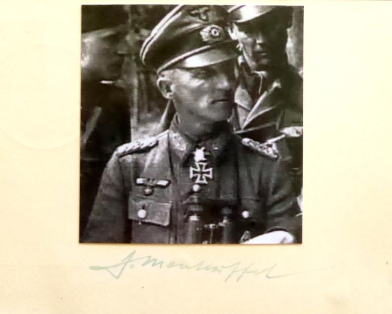 German Gen HASSO VON MANTEUFFEL - Card & Photo: Hasso Von Manteuffel (1897-1978) German general. VonManteuffel ommanded the 5th Panzer Army. He was a military strategist whose skillful and imaginative deployment of tanks repeatedly thwarted Allied 