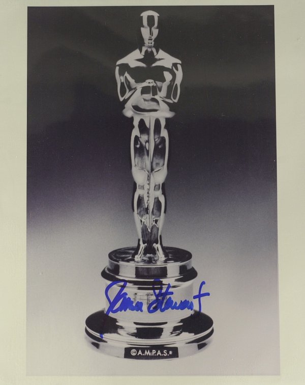 Actor JIMMY STEWART - Oscar Photo Signed: James Stewart (1908-1997) Actor. Stewart was one of Hollywood's most respected and admired stars during his long movie career. He was considered by many critics to be one of the great leading men from
