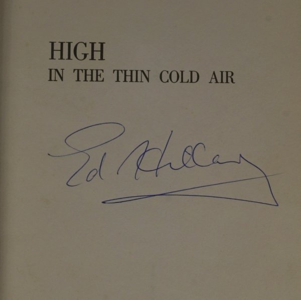 Mt Everest Climber EDMUND HILLARY - His Book Signe: Edmund Hillary (1919-2008) Explorer. Hillary and his Sherpa guide Tenzing Norgay were the first humans to reach Earth's highest point: the summit of Mount Everest in the Himalayas. They reached the to