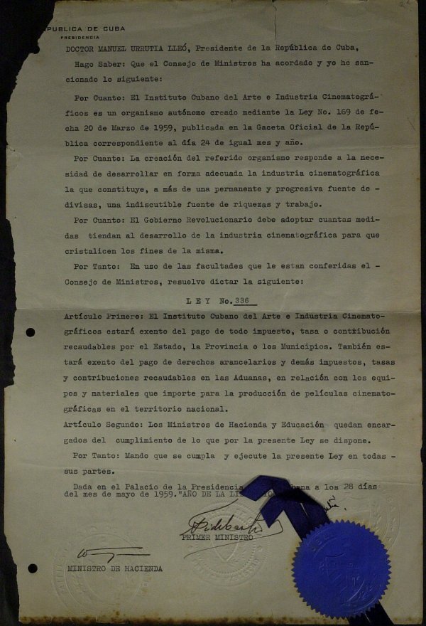 Cuban Leader FIDEL CASTRO - Document Signed: Fidel Castro (1926- ) Cuban leader. Castro came to power as a result of the Cuban revolution that overthrew Fulgencio Batista, and shortly thereafter became Prime Minister of Cuba. He has served in th