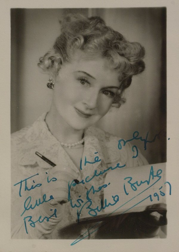 Oz Actress BILLIE BURKE - Photo Signed: Billie Burke (1885-1970) Actress. Burke became a musical comedy star in the early 1900s. She will forever be remembered for her lighthearted portrayal of Glinda the Good Witch in the film classic The 