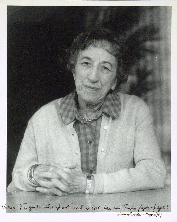 OZ Witch MARGARET HAMILTON - Photo Signed: Margaret Hamilton (1902-1985) Actress. Hamilton played the nasty, cackling Wicked Witch of the West in the 1939 film The Wizard of Oz. 8" x 10" black and white photograph signed, "William – For you 