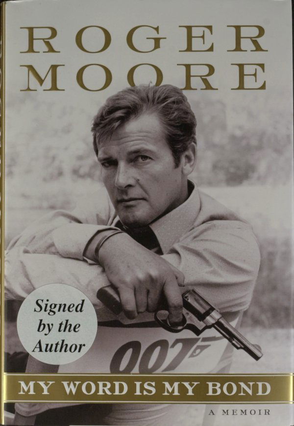 007 Actor ROGER MOORE - His Book Signed, 1st Ed: Roger Moore (1927- ) British actor. Moore is best known for portraying two British action heroes, Simon Templar in the television series The Saint from 1962 to 1969, and James Bond in seven films from