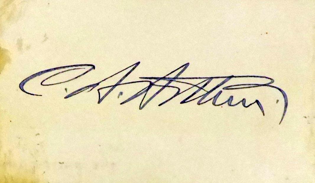 21st President CHESTER A. ARTHUR - Card Signed (1 of 1)