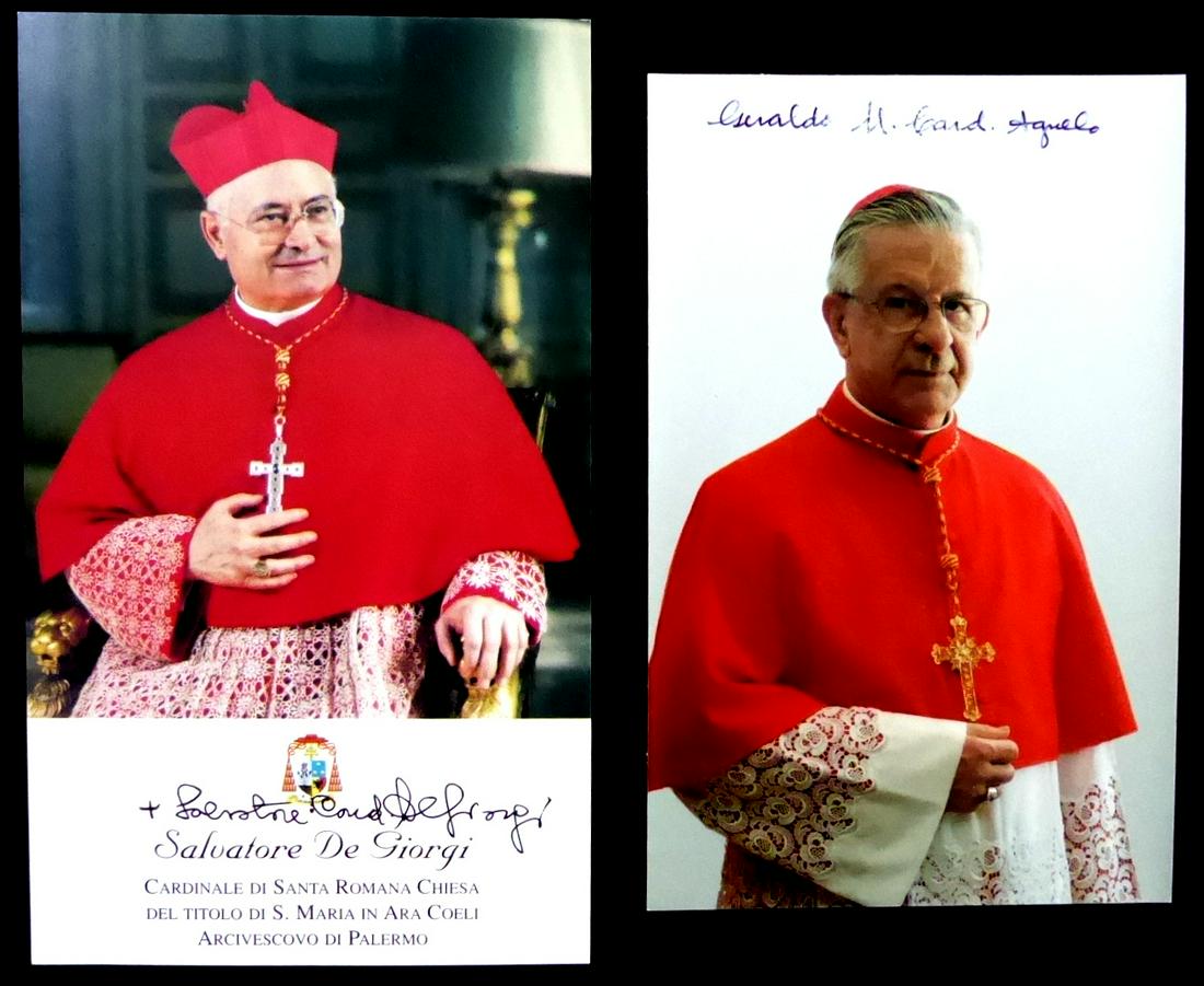 Roman Catholic CARDINALS - Eight Signed Items (1 of 3)