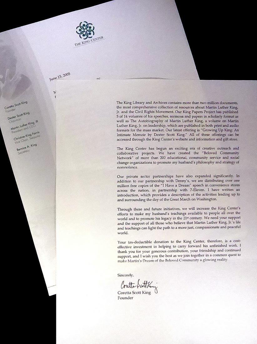 Civil Rights Activist CORETTA SCOTT KING - TLS (1 of 1)