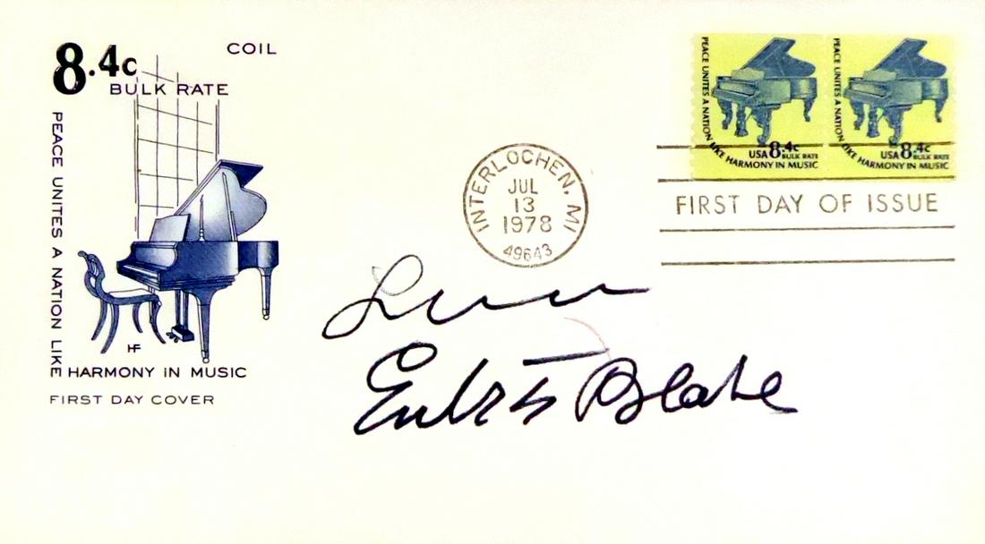 Pianist, Compsoer EUBIE BLAKE - Postal Cover Signed (1 of 1)