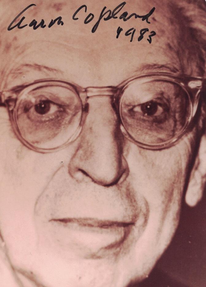 Conductor, Songwriter AARON COPLAND - Photo: Aaron Copland (1900-1990) Conducter, songwriter. Copland achieved a distinctive musical characterization of American themes in an expressive modern style. He is known for works like Appalachian Spring