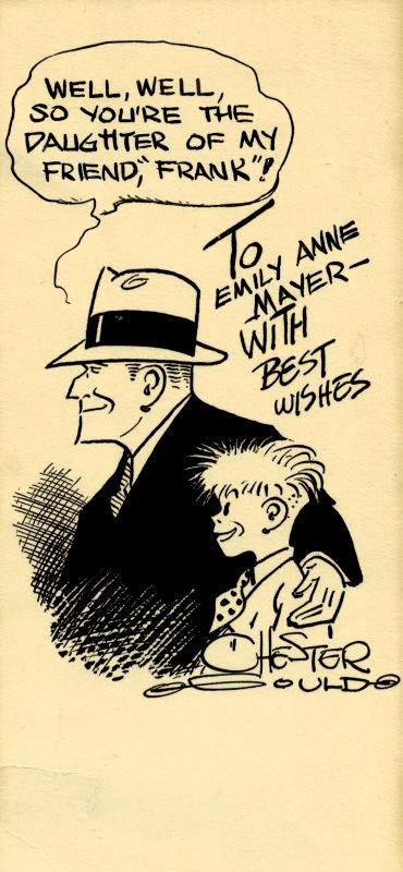 Cartoonistt CHESTER GOULD - Dick Tracy  Signed (1 of 1)