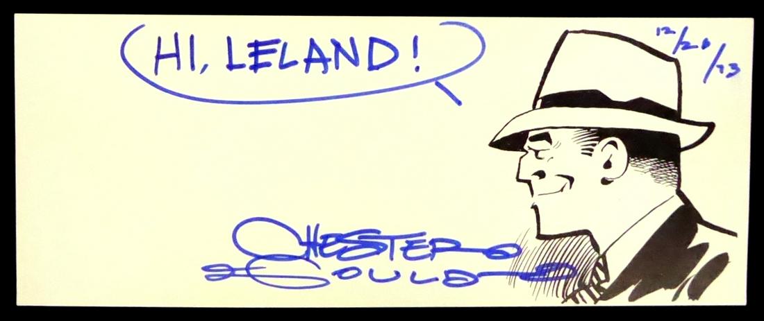 Cartoonist CHESTER GOULD - Tracy Strip Signed (1 of 2)