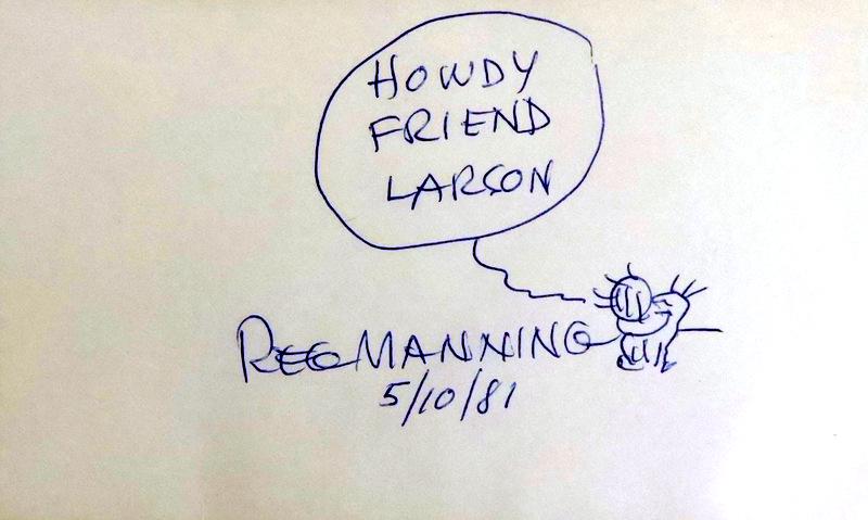 Editorial Cartoonist REG MANNING - Orig Sketch Signed (1 of 1)