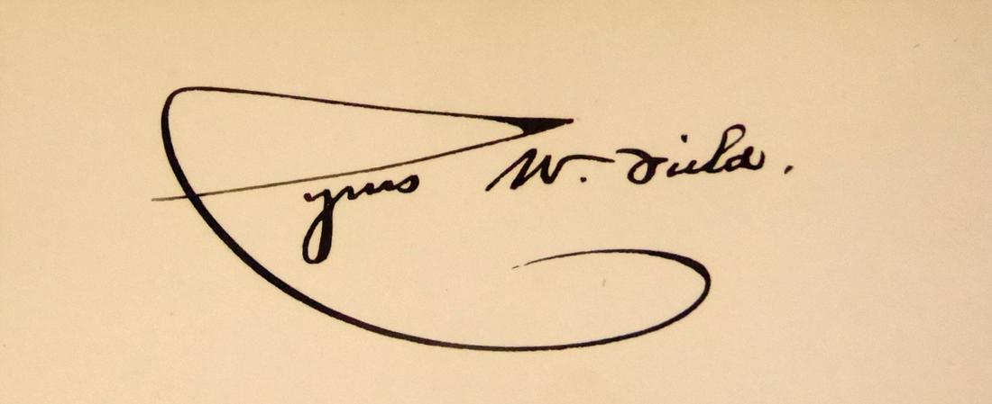 Trans-Atlantic Cable CYRUS W FIELD - Card Signed (1 of 1)