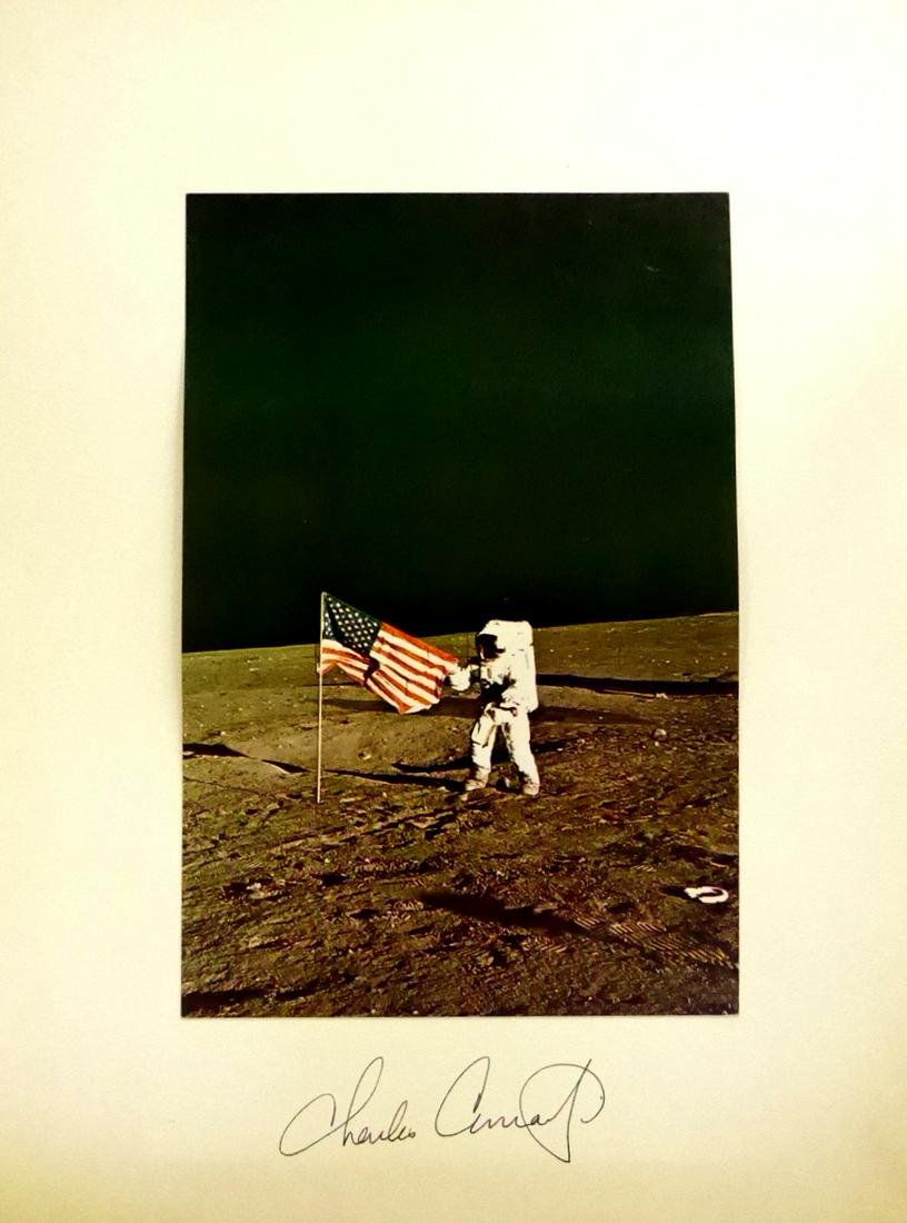Astronaut PETE CONRAD - Lunar Photo Signed (1 of 1)