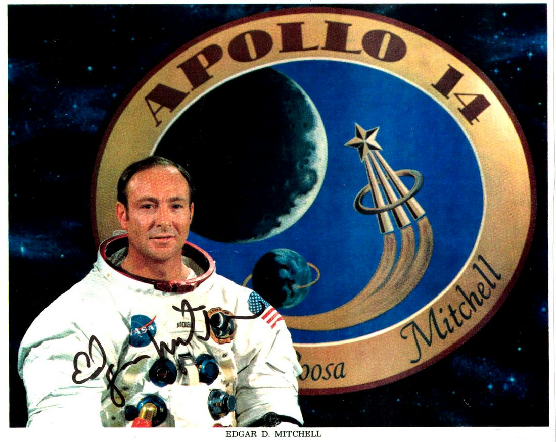 Moonwalker EDGAR MITCHELL - NASA Litho Signed (1 of 1)