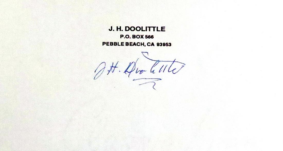 General JIMMY DOOLITTLE - Sheet of His Stationery (1 of 1)