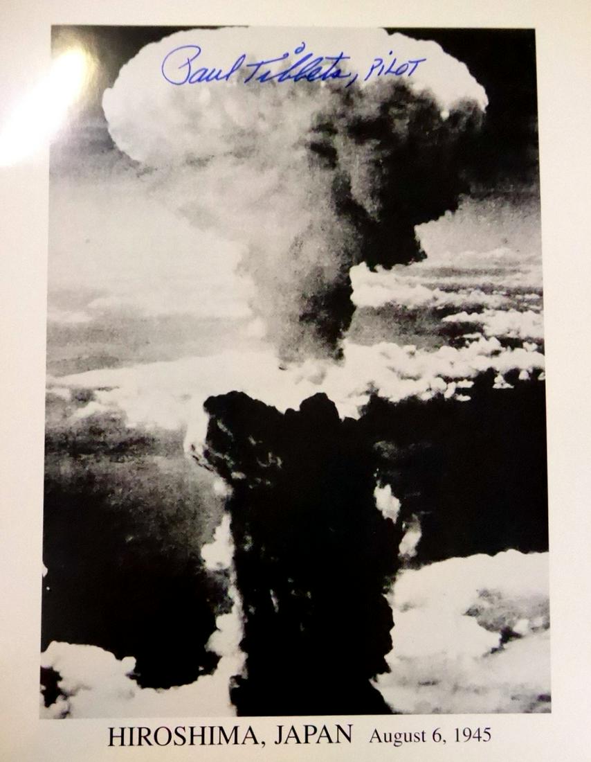 Enola Gay PAUL TIBBETS - Mushroom Cloud Photo (1 of 1)