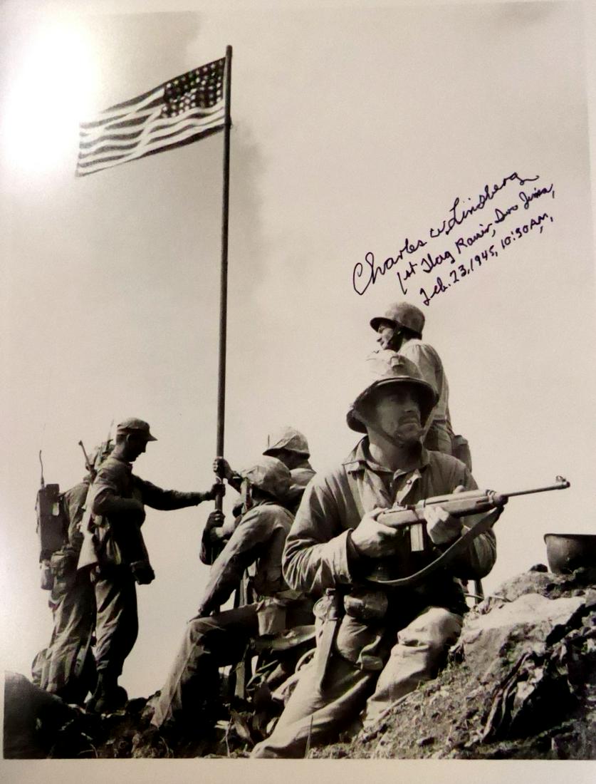 Iwo Jima Flag Raising CHARLES W LINDBERG - Photo (1 of 1)