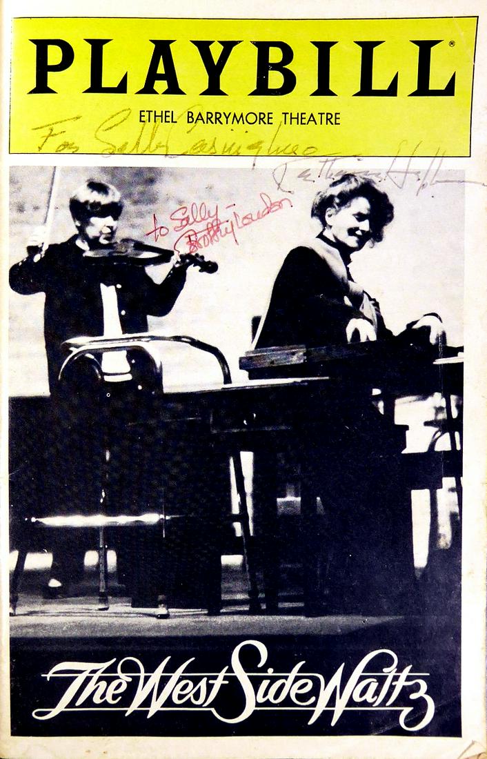 Actress KATHARINE HEPBURN - Playbill Photo Signed (1 of 1)