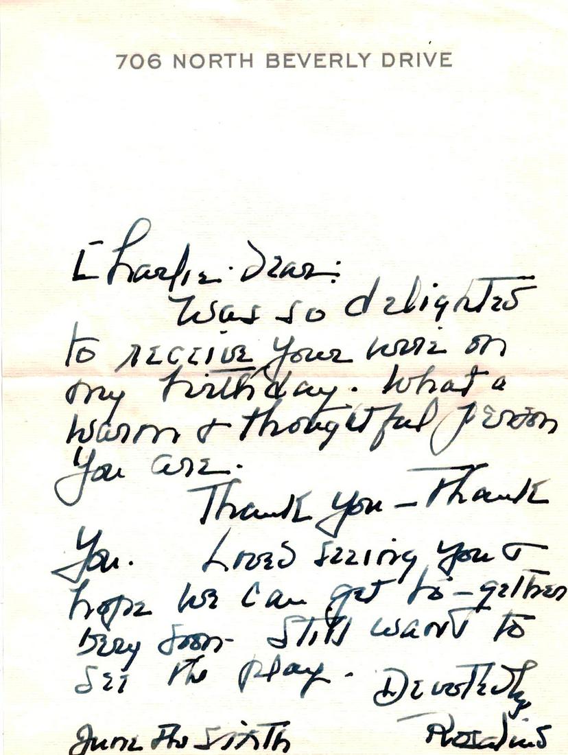 Actress ROSALIND RUSSELL - Autograph Ltr Signed (1 of 1)