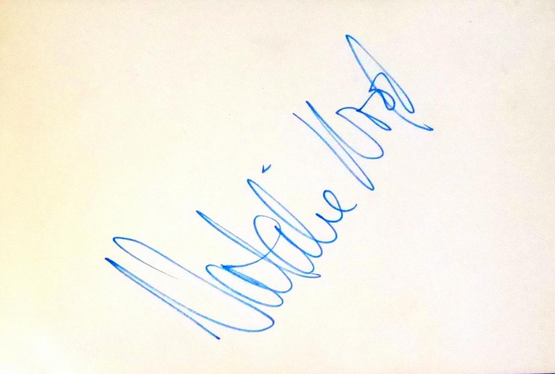 Actress NATALIE WOOD - Card Signed (1 of 1)