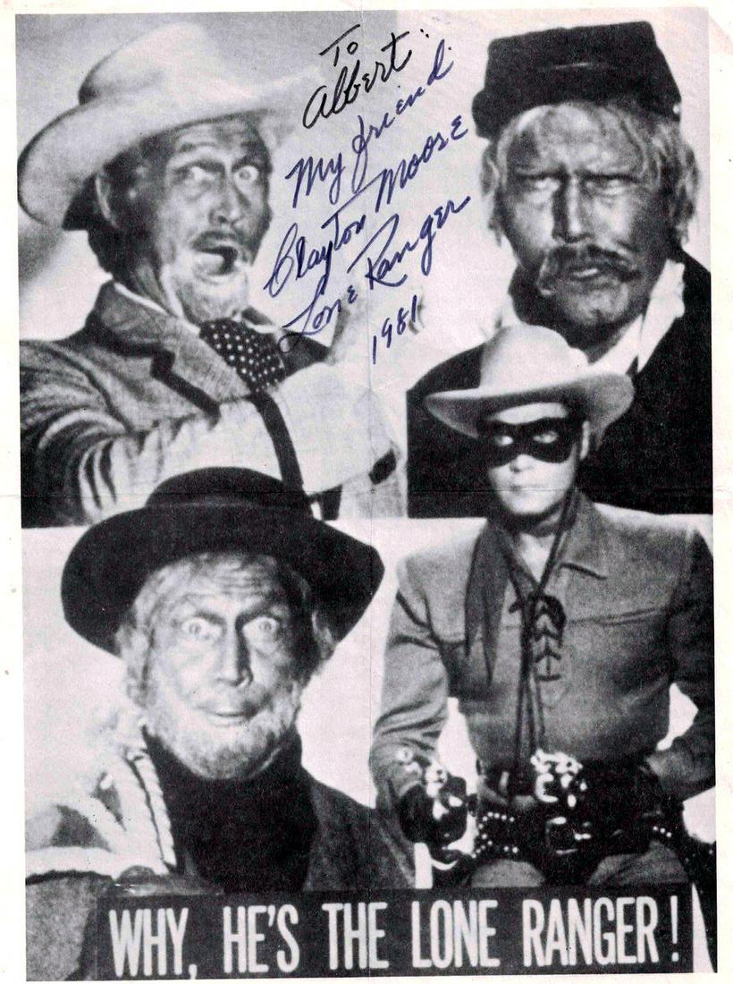Lone Ranger Actor CLAYTON MOORE - Photo Signed (1 of 1)