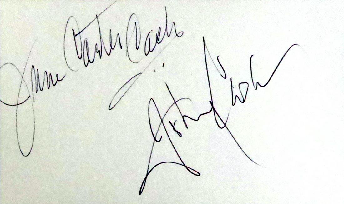 Singer JOHNNY & JUNE CARTER CASH - Card Signed (1 of 1)