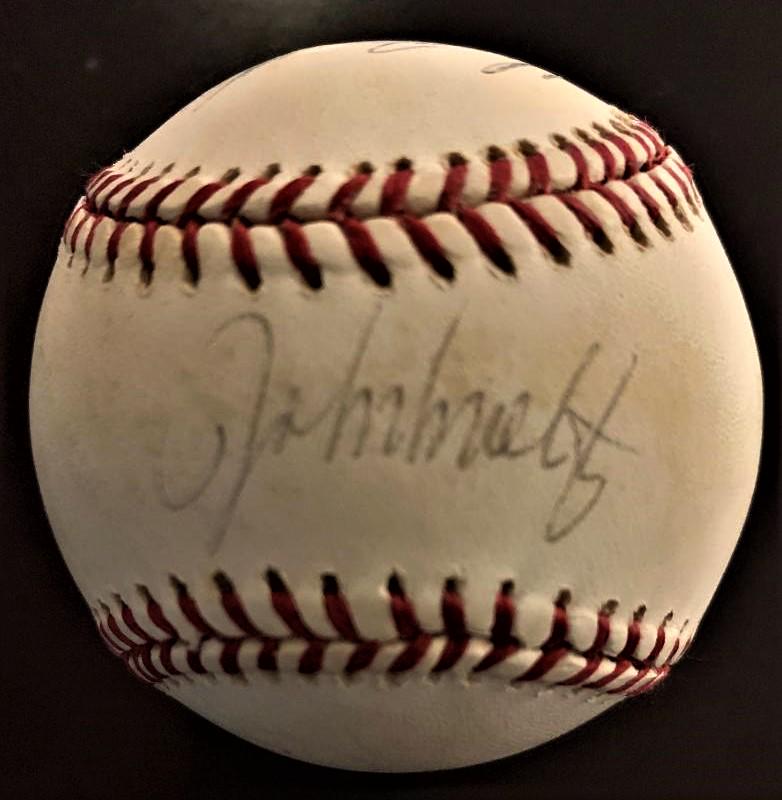 1995 Atlanta Braves Rotation Signed Baseball (1 of 5)