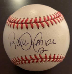 Alomar,Roberto Signed Baseball: Roberto "Robbie" Alomar( 1968-) is a Puerto Rican former Major League Baseball (MLB) player. (1988-2004). He is regarded as one of the greatest second basemen and all-around players of all time. Durin