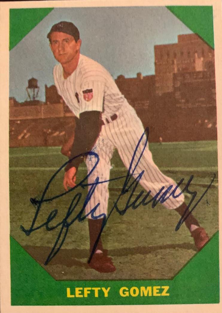 Gomez,Lefty Signed HOF Post Card (1 of 2)